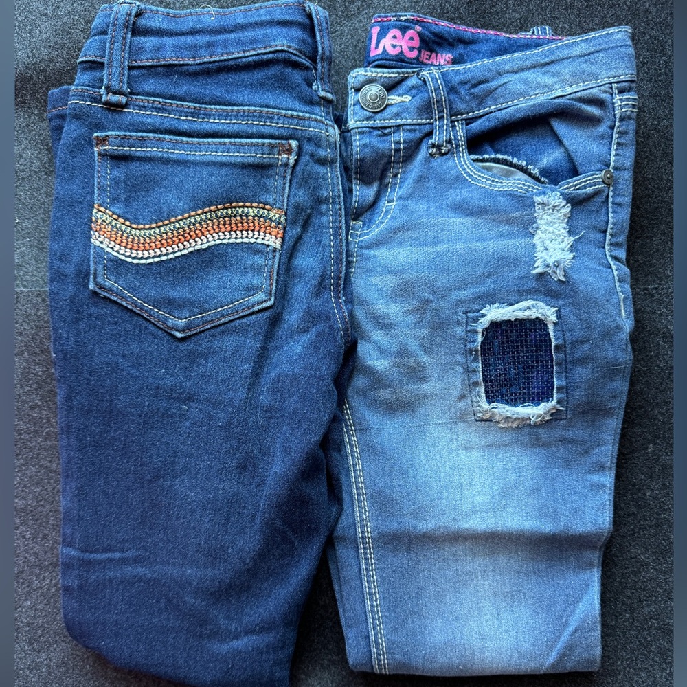 LEE’S JEANLOT!! Size 8! Girls!